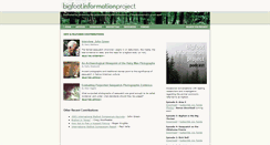 Desktop Screenshot of bigfootproject.org