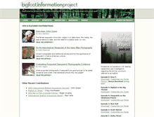 Tablet Screenshot of bigfootproject.org
